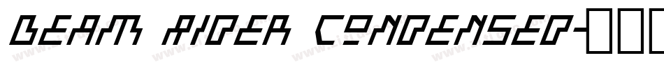 Beam Rider Condensed字体转换
